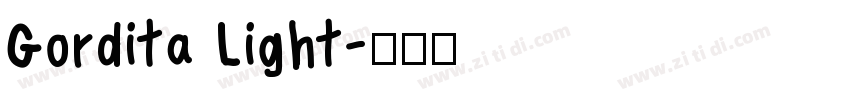 Gordita Light字体转换